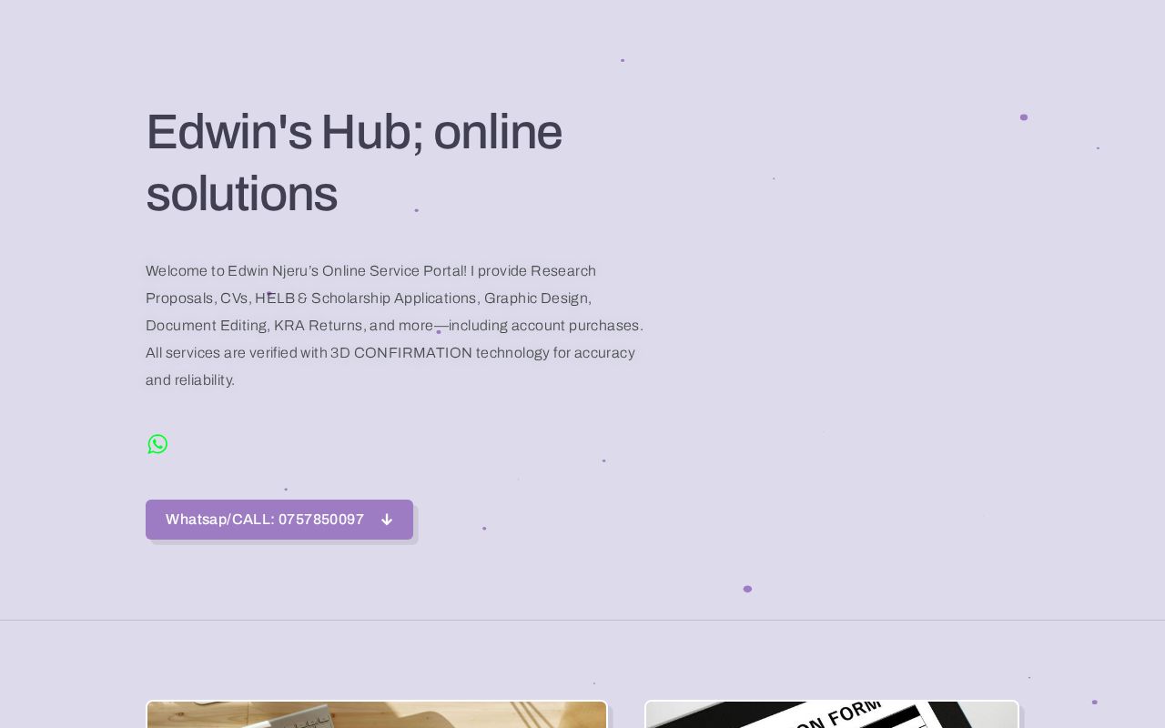 Edwin Online Services Portal
